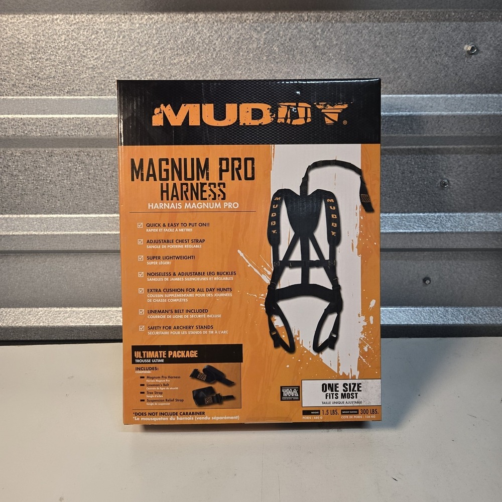 Muddy Magnum Pro Tree Stand Safety Harness One Size Fits Most MUD-MSH110 | NEW